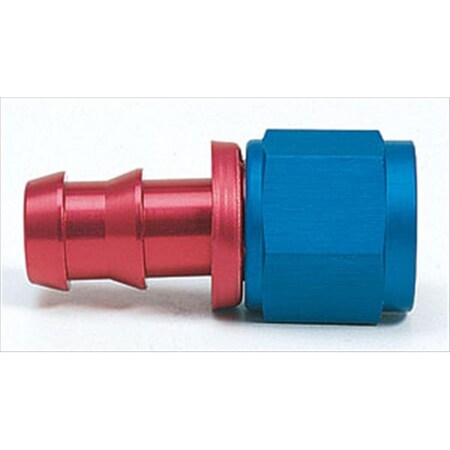Perfectpitch FCM1513 -8 An Straight Socketless Fitting, Red And Blue PE88886